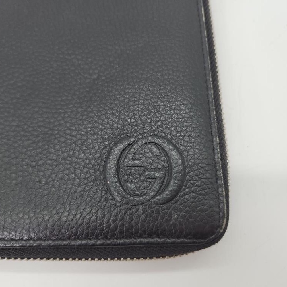 Gucci Black Leather Wallet Ziparound - Picture 4 of 9